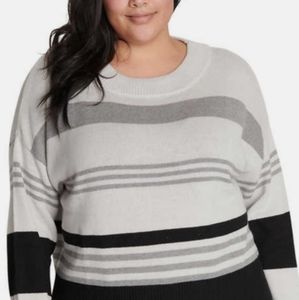 Lucky Brand Colorblock Design Long Sleeve Sweater